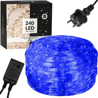 LED Lichtschlauch blaues Licht 11,5 Meter für Außen Strombetrieb