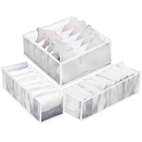 Organizer für Unterwäsche, 3-Box-Set für Schublade