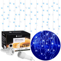 Lichterkette 300 LED 14,5 m Blau Flash Funktion