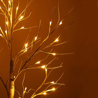 LED-Birkenbaum 150 cm mit 72 LEDs Lichtfarbe Warmweiß 