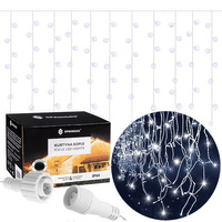 Lichterkette 300 LED, 14,5 m Kaltweiß m. Flash Funktion