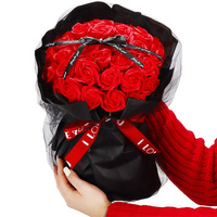Seifenstrauß mit 32 Rosen Seifenrosen 30 cm