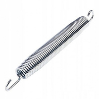 Zugfeder aus Edelstahl, rostfrei, Stahlfeder 165 mm lang