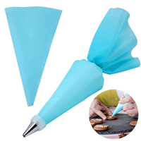 Mehrweg Spritzbeutel 46 cm blau aus Silikon