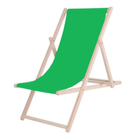 Chaise longue en bois Chaise de jardin à monter soi-même Vert
