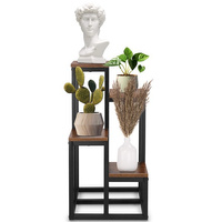 Support à fleurs robuste avec 4 niveaux en métal max. Charge 30 kg