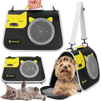 Sac de transport pour chien avec poignée de transport, bandoulière 40 x 24 x 24 cm