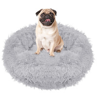 Hundebett Liegeplatz Durchmesser 60 cm Rund grau
