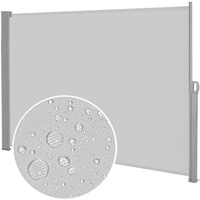 Seitenmarkise 180 x 350 cm extensible Balconmarkise en Gris Clair