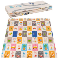 Tapis d'éveil pour tout-petits avec motif autruches 200 x 180 cm