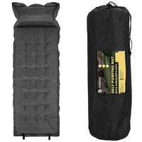 Matelas de sol avec oreiller matelassé 66 x 188 cm Anthracite