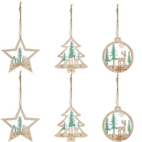 Accrocheurs de sapin de Noël, ensemble de 6