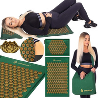 Tapis d'acupression avec coussin 65 x 40 cm Sac de transport Fibre de noix de coco
