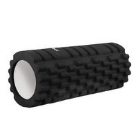 Rouleau de fascia avec bosses, rouleau de massage 33 cm noir
