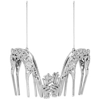 Décoration de sapin de Noël, 2 rennes, 10,5 cm