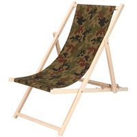 Chaise longue en bois 58 x 92 x 62 cm à monter soi-même Camouflage