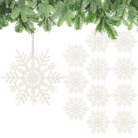 Suspension d'Arbre Paillettes Flocons de Neige à Suspendre 12 Pièces