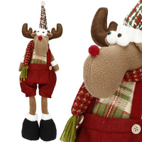 Hirsch, Renne, Figurine décorative, 45 cm de hauteur, bonnet pointu