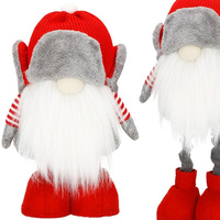 Dekofigur, réglable en hauteur, 32 - 50 cm, lutin avec bonnet Uschanka