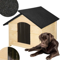 Maison pour chien en bois avec sol surélevé 81 x 74 x 62 cm Niche extérieure