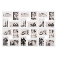 Cadre photo pour 24 photos blanc Collage photo format portrait et paysage