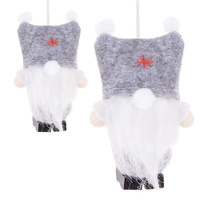 Lutin de Noël à suspendre, 8 cm, bonnet carré