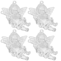 Pendentif Ange, transparent, 4 pièces.