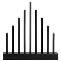 Arc lumineux à 9 flammes, pont de bougies en arc de cercle à piles