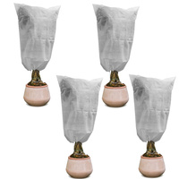 Housse de protection pour plantes avec cordon de serrage pour plantes de jardin 100 x 160 cm 4 pièces