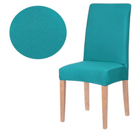 Housse de chaise en turquoise Housse de chaise élastique universelle