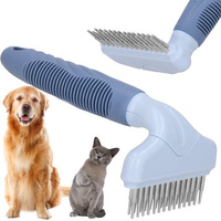 Brosse pour chien qui démêle les nœuds et les emmêlements bleu