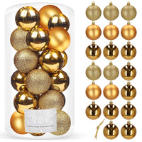 Boule de Noël, 20 pièces, Ø 4 cm, couleur or