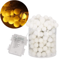 Chaîne lumineuse Guirlande lumineuse Globe 50 LEDs Longueur 7,5 m Fonctionne avec des piles