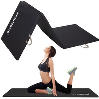 Tapis de gymnastique pliable 60 x 180 x 3 cm avec poignées de transport