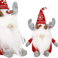 Lutin de Noël Gnome nordique Figurine décorative 27 cm