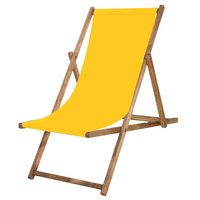 Chaise longue en bois Chaise longue imprégnée jaune