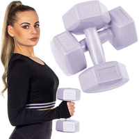 Ensemble d'Haltères Hexagonales Bitume Set 2 x 3 kg