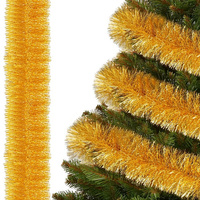 Guirlande pour sapin de Noël couleur or 6 m