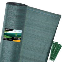 Filet d'ombrage 1,5 x 25 m incl. 50 pièces de colliers de serrage verts
