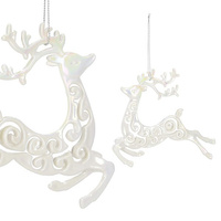 Décoration de sapin de Noël Renne 13,5 x 11 cm
