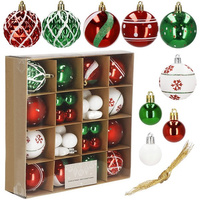 Ensemble de 42 boules de Noël en plastique