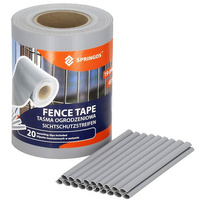 Bandes de confidentialité de jardin de 35 mètres avec 20 clips pour clôture de jardin en treillis double barreaux