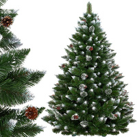 Sapin de Noël artificiel 150 cm Pin diamant avec neige artificielle