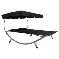 Double bed with sun canopy including 2 headrests max. Load 240 kg extra wide