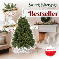 Arbre de Noël artificiel Premium Royal Trees 150 cm épicéa de Sibérie, sapin de Noël