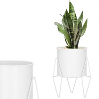 Tabouret de fleurs avec cache-pot, hauteur 22 cm