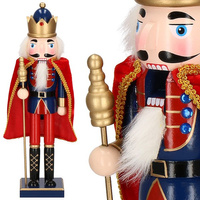 Casse-noisette Soldat avec hallebarde et cape 38 cm