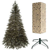 Sapin de Noël Artificiel Premium-Épicéa 200 cm PE incl. Support d'arbre