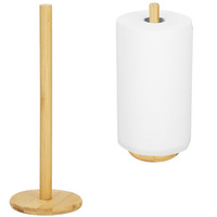Porte-rouleaux de cuisine en bambou 33 cm