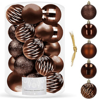 Boules de Noël 20 pièces Diamètre 6 cm Brillant Paillettes Boules mates